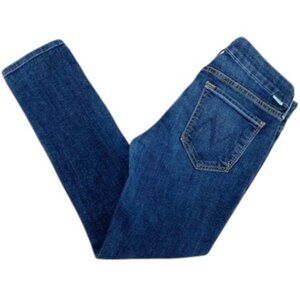 MOTHER The Looker Crop Skinny Blue Jeans Denim Sz 27